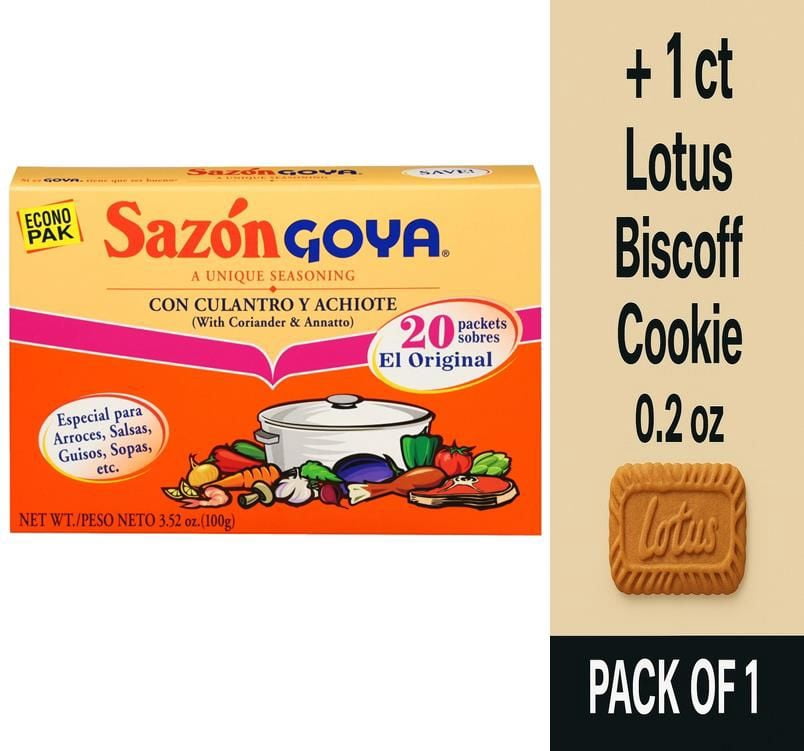 Goya Sazon Condimento Al Coriandolo E Annatto - Confezione Da 3 Da 20 Bustine (60 Totali) - Foto 4