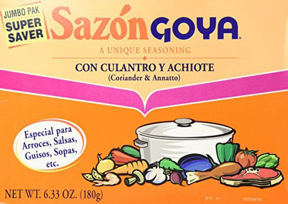Goya Sazon Jumbo Pack, 6.33-Ounce Packages (Pack of 3)