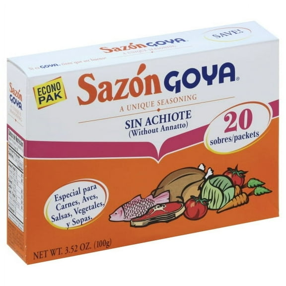 Goya Sazon Seasoning Without Annatto, 3.52 oz