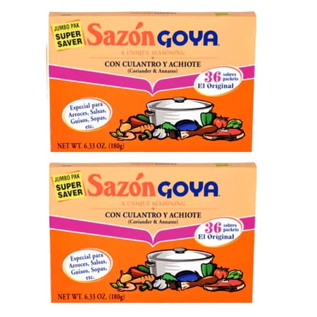 Goya - Sazon with Coriander & Annatto - 6.33 oz - 2 Pack