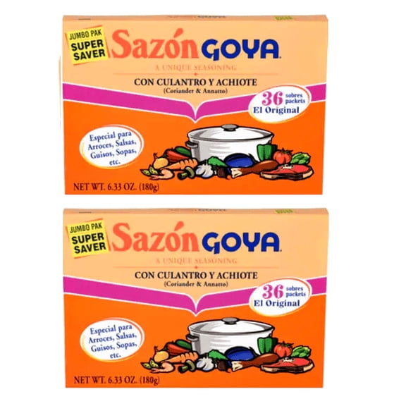Goya - Sazon with Coriander & Annatto - 6.33 oz - 2 Pack