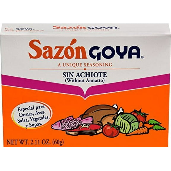 Goya Sazon without Annatto Seasoning, 2.11 oz