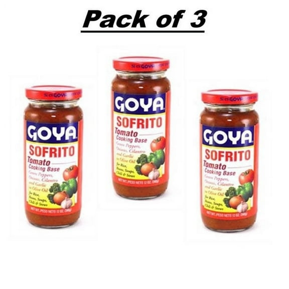 Goya Sofrito - Tomato Cooking Base 12 Oz - 3 Pack