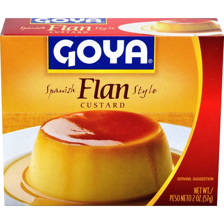 Flan Goya, Spanish Flan Custard, 2 oz, Rich, Creamy Dessert - Walmart.com