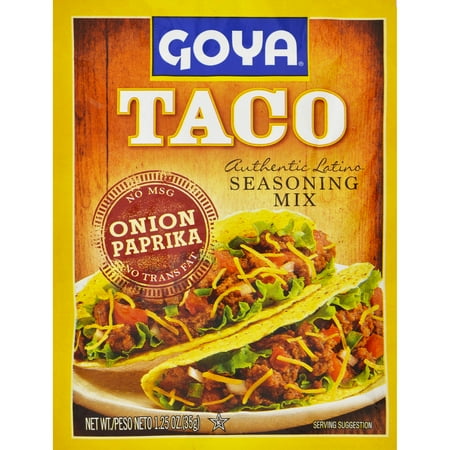 Goya Taco Seasoning Mix Onion Paprika 1.25 Oz