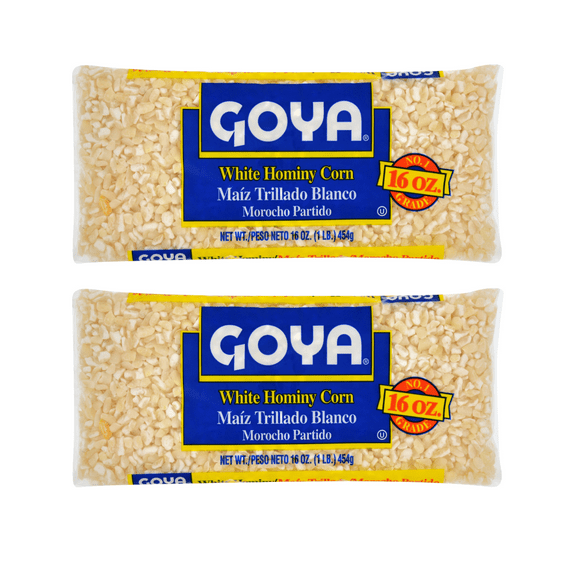 Goya White Hominy Corn 16 OZ Pack of 2