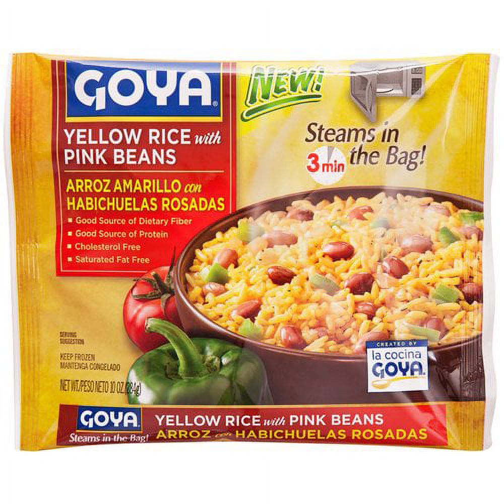 Goya Yellow Rice with Pink Beans, 10 oz