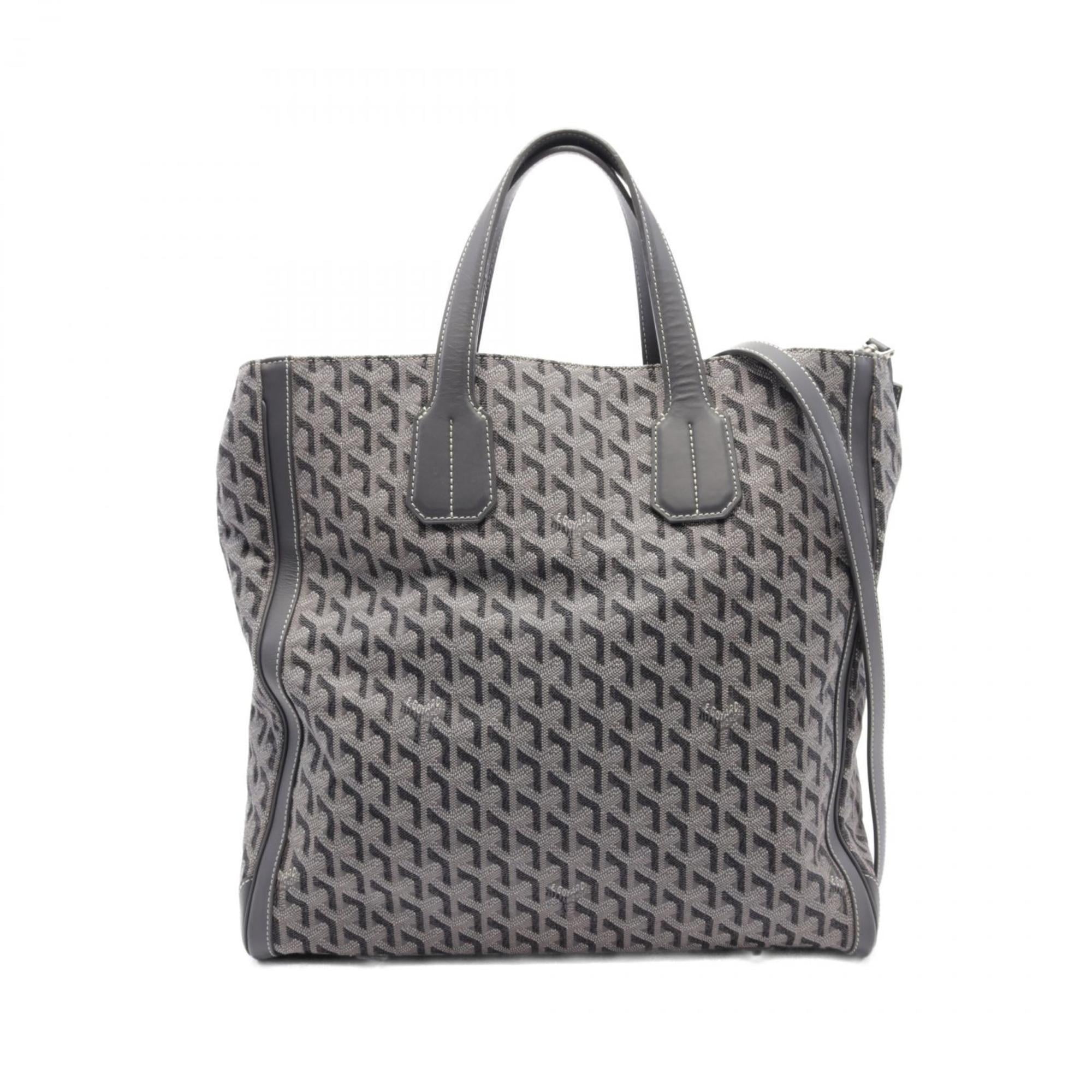 【希少】GOYARD Sac Voltaire Tote Bag Gray Goyard Gray Sac Voltaire Tote Handbag Goyard | TLC