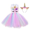 thumbnail image 1 of Goyoma Handmade Sequin Unicorn Dress for Girls 3-4Y with Headband Birthday Dance Party Dresses,Size:4T, 1 of 5