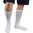 thumbnail image 1 of Goyoma Men's Diabetes & Circulatory Crew Socks, 3 Pack(White), 1 of 5