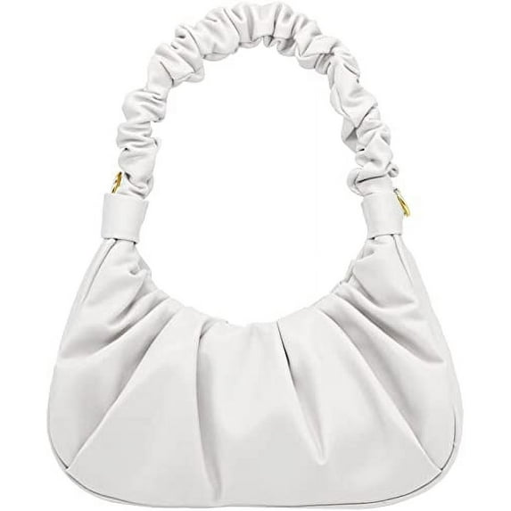 Goyoma Women Knoted Woven HandBag,Bucket Purse Faux Leather Hobo Shoulder Bag