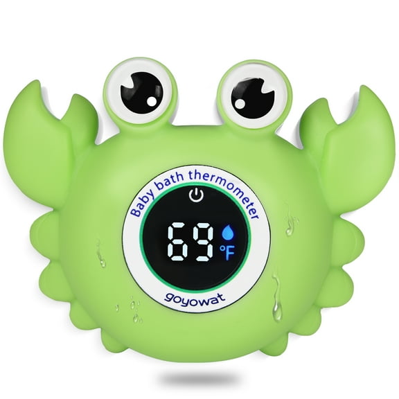 Goyowat Baby Bath Thermometer with LED Dispaly The Infant Baby Bath Floating Toy Safety Temperature Water Thermometer