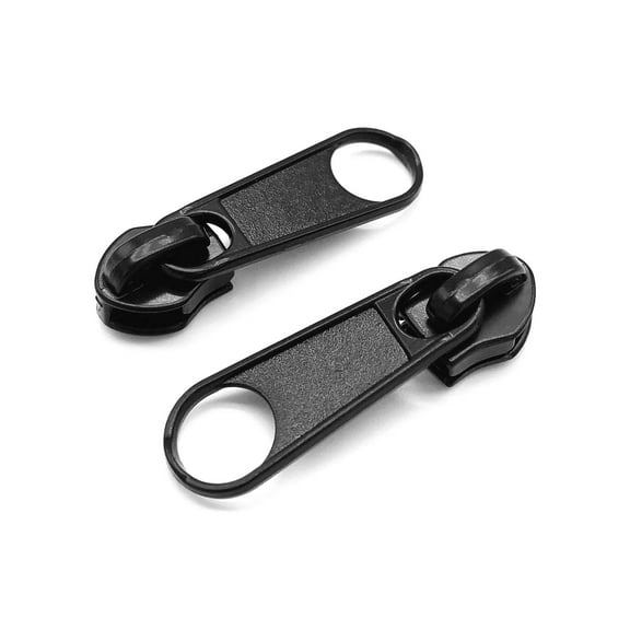 Goyunwell Black #5 Metal Zipper Pulls Sewing Fasteners (30 Pack)