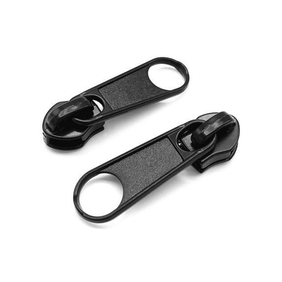 Goyunwell Black #5 Metal Zipper Pulls Sewing Fasteners (30 Pack)
