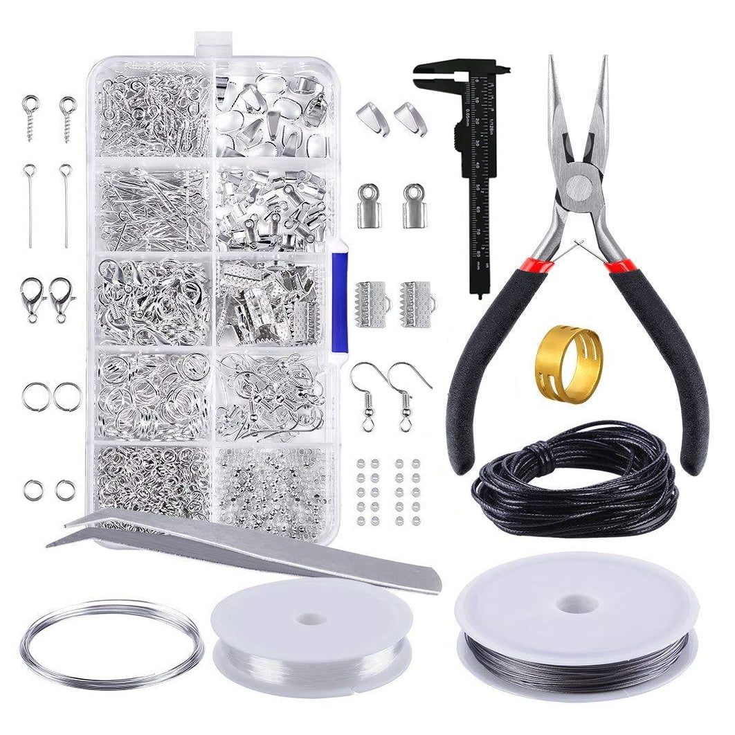 Glarks 1616Pcs Making Supplies Kit with Jewelry Tools, Includes Pliers,  Jewelry Wires, Charm Pendants, Jewelry Findings for Jewelry Making and  Repair