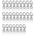 thumbnail image 1 of Goyunwell Keychain Hook Clip 40 Silver Swivel Snap Hook 40 jump rings Lobster Claw Clasp Small Metal Swivel Key Chain Clip Hook Keychain Hardware for Keychain Making, 1 of 6