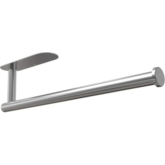 Goyunwell Paper Towel Rolls - for Kitchen Self-Adhesive Under Cabinet,Both Available in Adhesive and Screws Stainless Steel Paper Towel Holder Bulk Silver