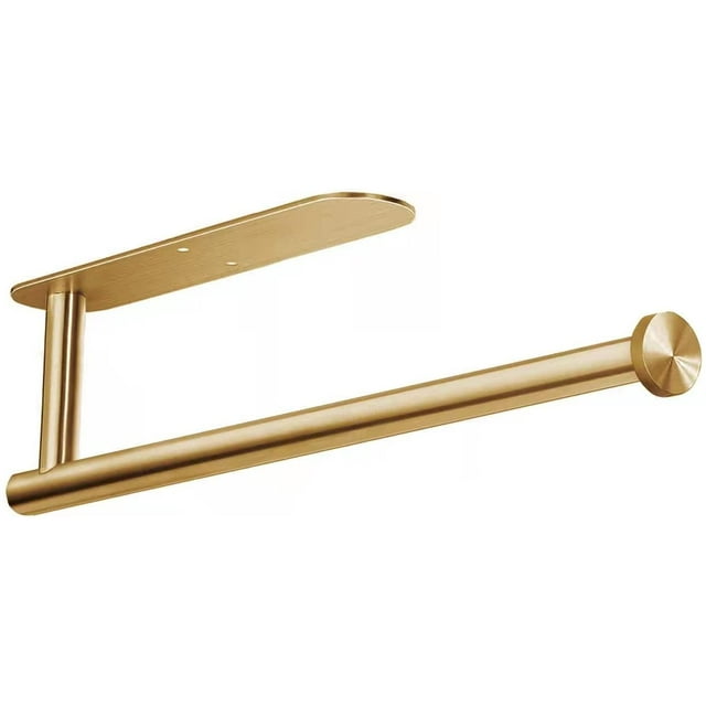 Goyunwell Gold Stainless Steel Paper Towel Holder, SelfAdhesive/Screw