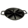 thumbnail image 1 of GpLuMy 10-in Cast Iron Wedge Cornbread Skillet Features Side Loop Handles For Easy Transport Bakes 8 Wedges of Cornbread, 1 of 3