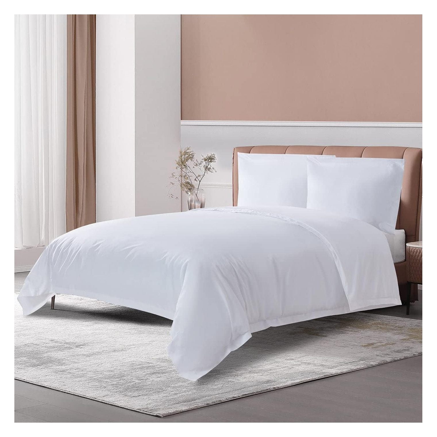GpLuMy 100 LongStaple Cotton Duvet Cover, with Corner Ties and Hidden