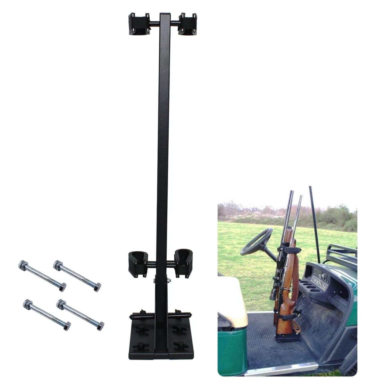 GpLuMy Golf Cart Universal Gun Rack/Stand Up Gun Holder Fits Ezgo Club Car