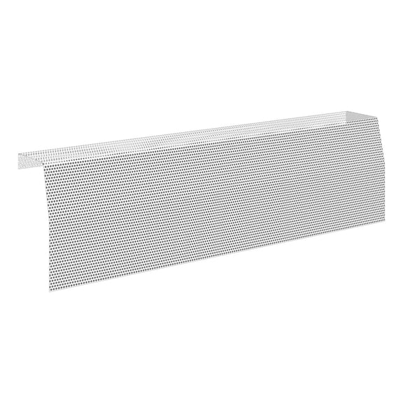 GpLuMy Premium Series 2 ft Galvanized Steel Slip-On Baseboard Heater Cover Replacement, White | Easy Installation for Hydronic (Water) Home Heating Systems