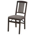 GpLuMy Stakmore Mission Solid Foldable Wood Dining Chairs with Fabric