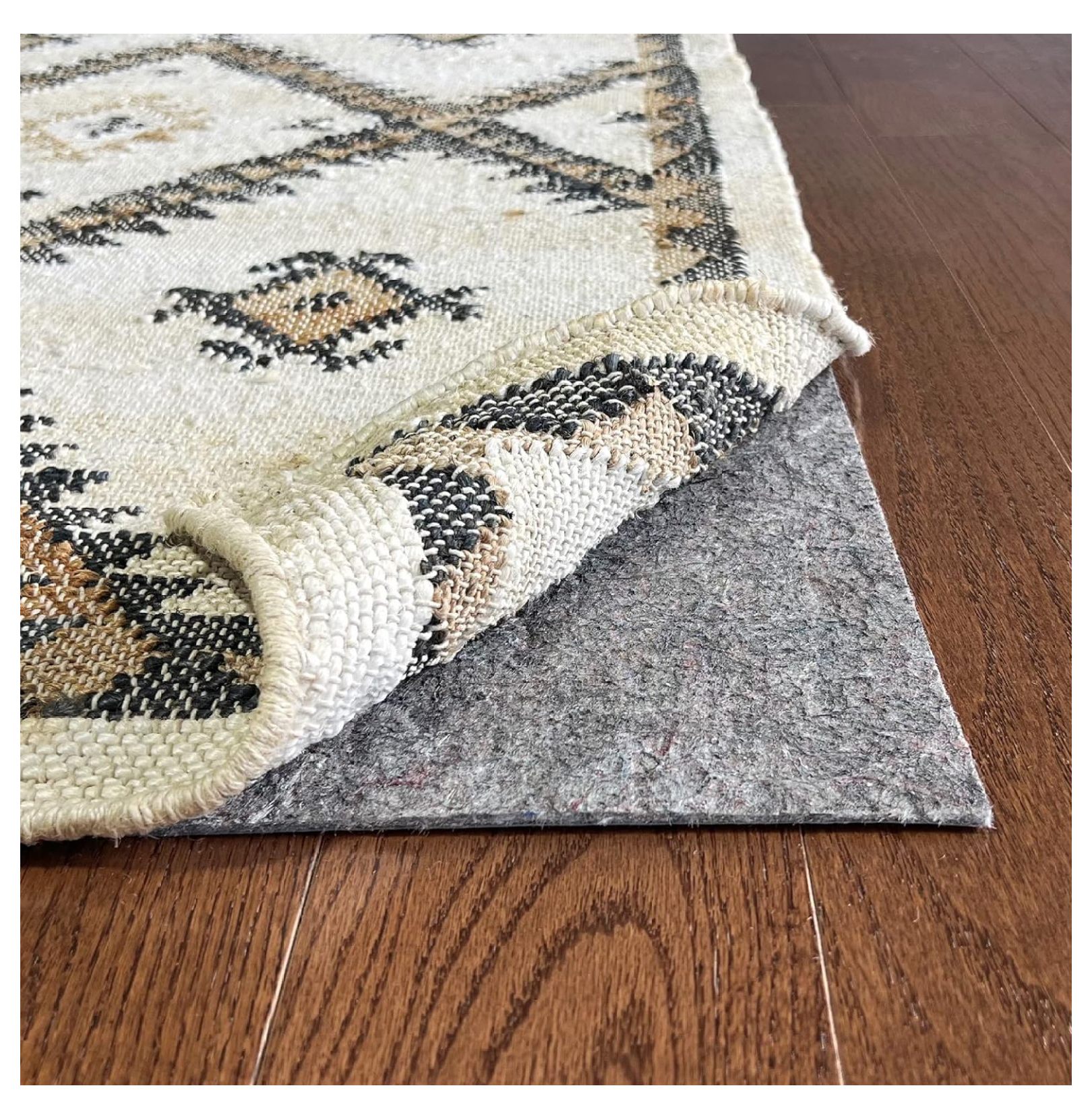 GpLuMy Vinyl Lock 2'x6' Felt and NonSlip Rug Pad for Vinyl