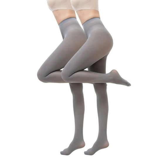 Gpaecead 2Pc Women's Plus Size Tights Candy Color Christmas Clothing Accessories Solid Color Stockings Gray