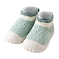 thumbnail image 1 of Gpaecead Baby Boy Girl Non-Slip Indoor Infant Walking Shoes Breathable Warm Elastic Sock Shoes Green, 1 of 4