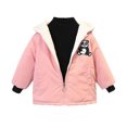 thumbnail image 1 of Gpaecead Baby Boys Girls Winter Coats Fleece Cotton Jacket Toddler Kids Cute Warm Hooded Outwear Coat Pink, 1 of 5