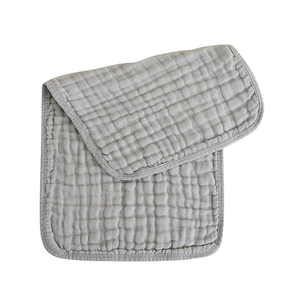 Gpaecead Baby Burp Cloths and Burping Cloths Soft Absorbent for Boys Girls Cotton Newborn Burp Bibs Face Cloths (Multicolored) Dark Gray 14