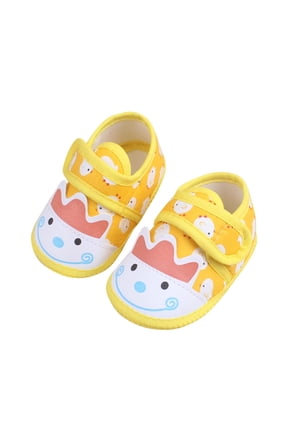 Baby Cartoon Chick Print Sandals Breathable Non Slip Soft Sole First Walker Shoes For Infant Summer, Yellow