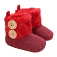 thumbnail image 1 of Gpaecead Baby Girls Boys Snow Boots Toddler Boots Kids Warm Winter Boots Fleece Lined Non-Slip Boots Red, 1 of 9