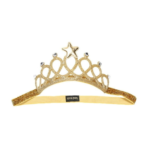 Gpaecead Baby Girls Princess Crystal Shiny Hair Accessories For Girls Hair Dectoration Cute Hair Accessories Gold