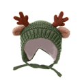 thumbnail image 1 of Gpaecead Christmas Toddler Baby Trendy Cute Boys And Girls Knitted Solid Color Hat Green, 1 of 4