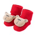 thumbnail image 1 of Gpaecead Cute Unisex Baby Socks Cartoon Bear Spring Fall Non Slip Socks Infant Long Knitting Socks 0-3 Years Toddler Walking Socks Red, 1 of 4