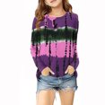 thumbnail image 1 of Gpaecead Girls 2025 Spring Shirts Long Sleeve Prints Shirts Cute Crewnecks Tops Dressy Casual Blouses Clothes Purple, 1 of 6
