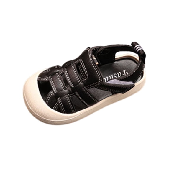 Gpaecead Girls Closed Toe Sandals Non-Slip Soft Sole Beach Shoes Barefoot Tread Water Shoes Quick-Dry Casual Shoes Beige