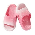 thumbnail image 1 of Gpaecead Girls Gradient Slide Sandals Soft Sole Non Slip Breathable Pvc Beach Pool Casual Slippers For Summer,Pink, 1 of 3