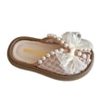 thumbnail image 1 of Gpaecead Girls Pearl Slide Sandals Open Toe Soft Sole Non-Slip Casual Outdoor Princess Shoes Breathable Summer Shoes Pink, 1 of 9