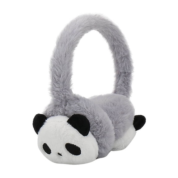 Gpaecead Kid's Earmuffs Cute Bear Thick Protection Riding And Keeping Warm Unisex Ear Warmer Winter Outdoor Gray