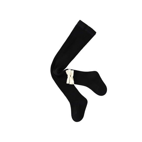 Gpaecead Kid's Girls Tights Thin Solid Color Leggings Comfort Pantyhose 0-8 Years Black
