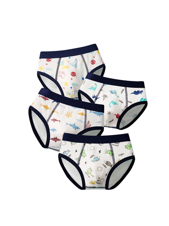 Kids Boys and Toddler 4 Pack Cotton Briefs Comfort Flex and Comfort Soft Underwear Multiple Packs White 09