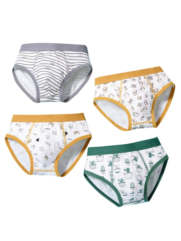 Kids Boys and Toddler 4 Pack Cotton Briefs Comfort Flex and Comfort Soft Underwear Multiple Packs White 10