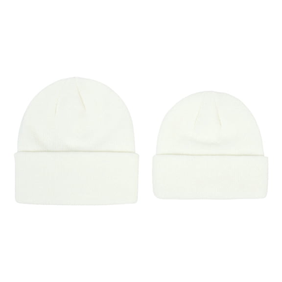 Gpaecead Kids Winter Beanies Knitted Warm Cold Weather Beanie Hats Caps Cute Soft Cap for Children Christams Gifts for Boys and Girls White 04