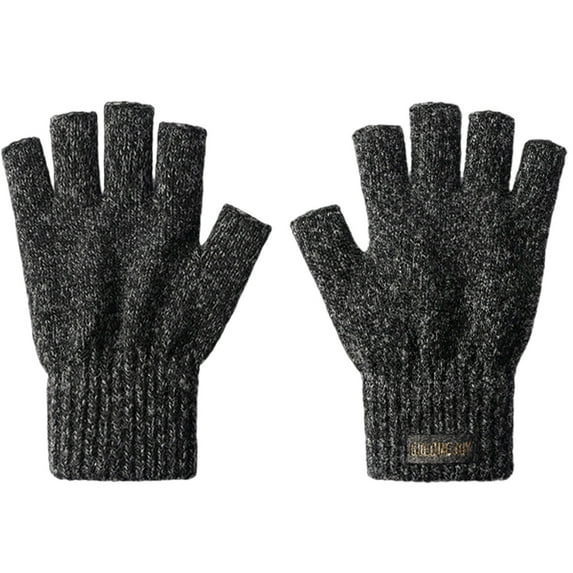 Gpaecead Men's Outdoor Winter Gloves - Waterproof Exterior With Warm Plush Lining For Hunting & Fishing Gray