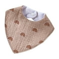 thumbnail image 1 of Gpaecead Muslin Baby Bibs for Unisex Boys Girls Soft Cotton Baby Drool Bibs Drooling and Teething Bibs for Infant Newborn Brown 14, 1 of 4