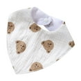 thumbnail image 1 of Gpaecead Muslin Baby Bibs for Unisex Boys Girls Soft Cotton Baby Drool Bibs Drooling and Teething Bibs for Infant Newborn White 14, 1 of 4