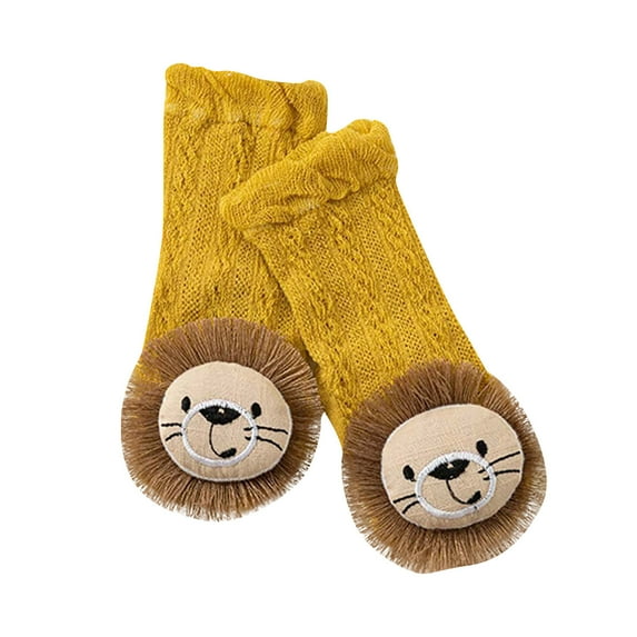 Gpaecead Newborn Baby Spring Summer Mesh Thin Breathable Floor Socks For Boys And Girls Cute Baby Socks Crew Socks Yellow